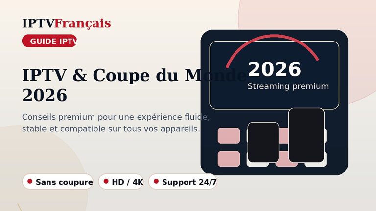 IPTV et Coupe du Monde 2026 : préparer vos soirées match